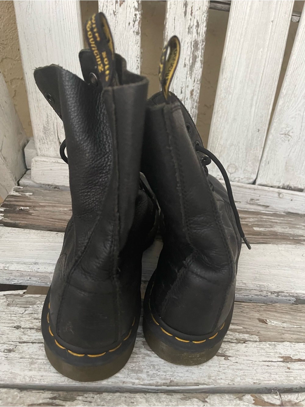 Dr. Martens 1460 Pascal Virginia Black Leather Boots | Women’s US 9 - Picture 6 of 8